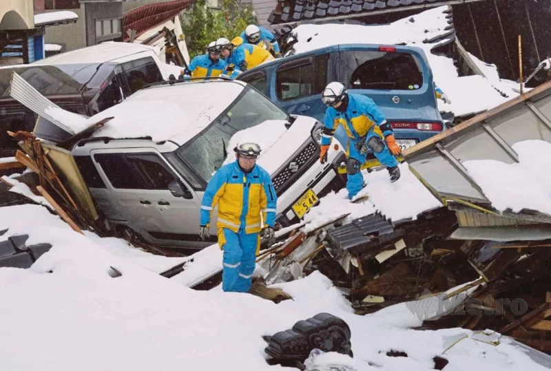 Gempa bumi Jepun: 213 maut, 52 masih hilang