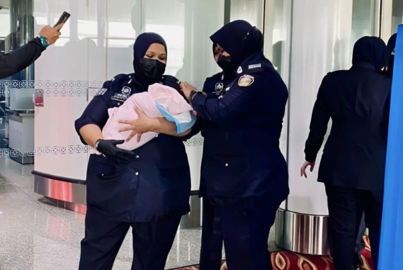KLIA miraculous moment: Airport staff rush to aid woman deliver baby in waiting area