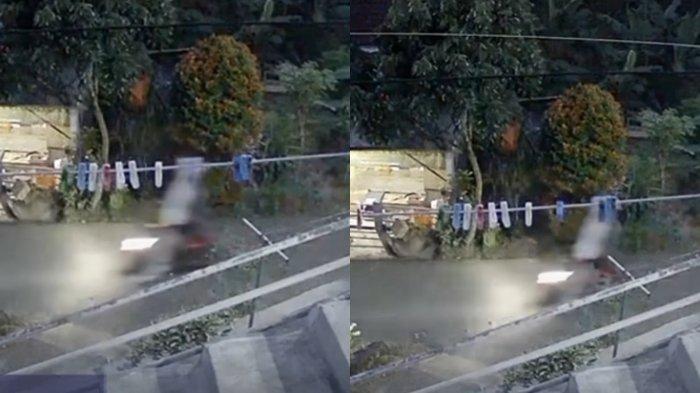 Pocong bonceng motosikal waktu maghrib