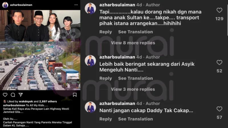 Pesanan Azhar Sulaiman Buat Anaknya Raih Perhatian