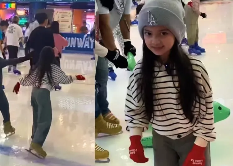 Aaisyah Dhia Rana Main ‘Ice Skating’ Dengan Zain Saidin Raih Perhatian [VIDEO]