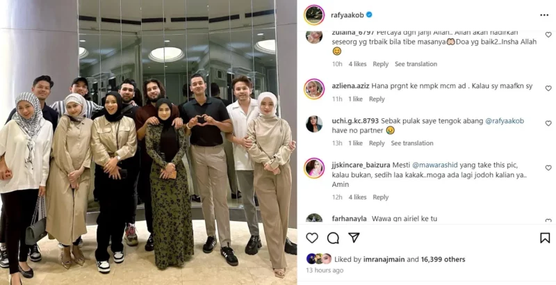 Perkongsian Gambar Raf Yaakob Di Instagram Undang Sebak Netizen