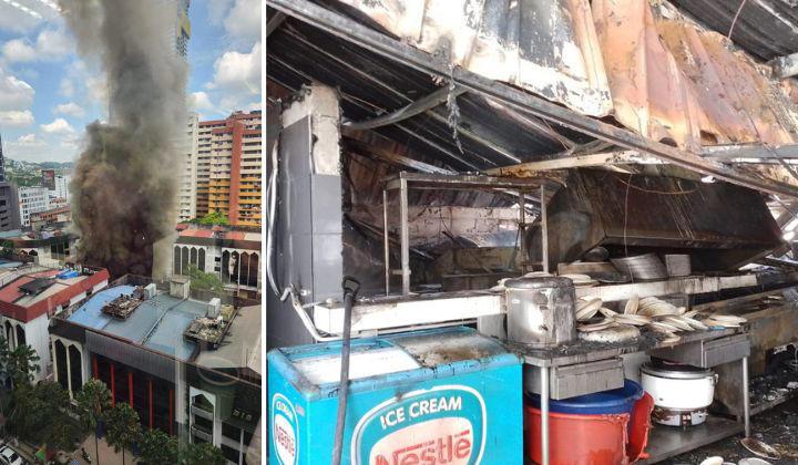 Bangsar Nasi Kandar Shop Burned Down In Fiery Blaze