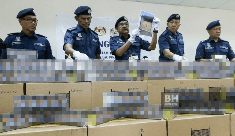 9 juta batang rokok seludup dirampas Kastam Pulau Pinang