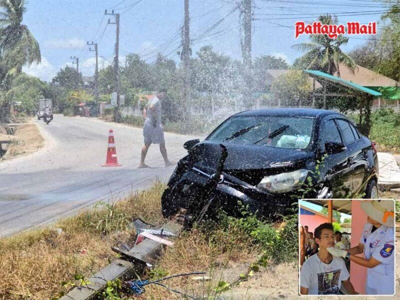 Polis percaya kereta langgar tiang elektrik kerana cuaca panas