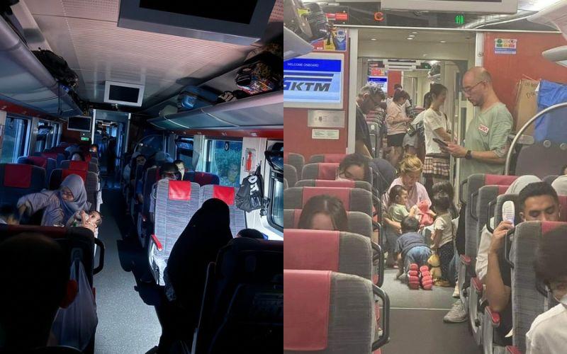 Sangkut dalam tren lebih 4 jam pada malam raya