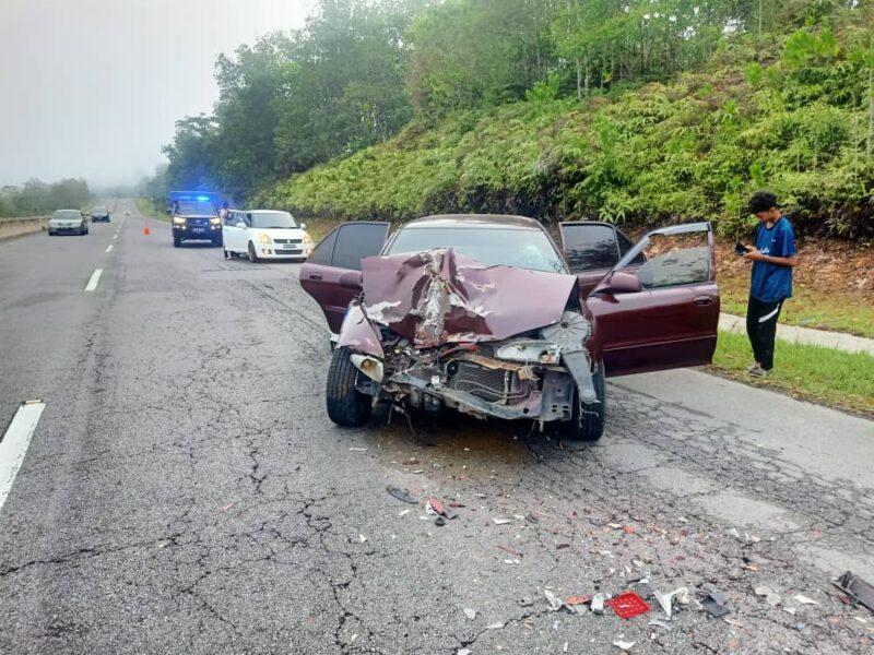 Wanita maut kereta rempuh belakang lori