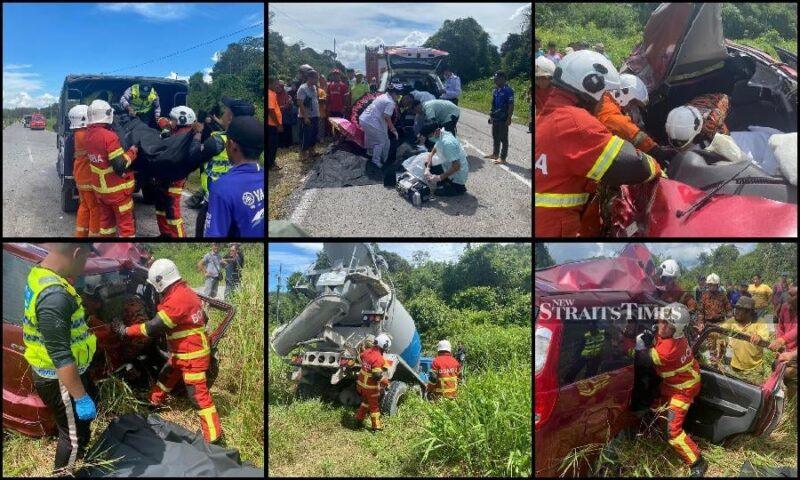 Two siblings killed in crash involving MPV and cement lorry in Kuching