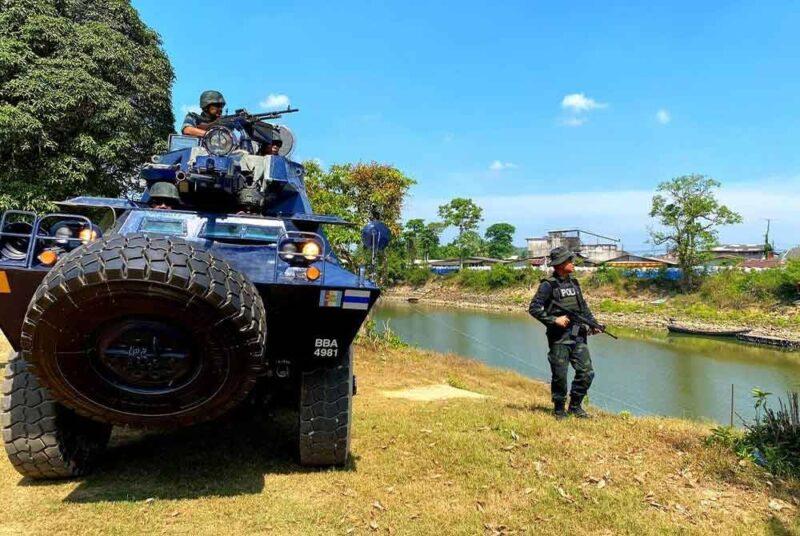 Sungai Golok 'dikawal' kereta perisai, dron