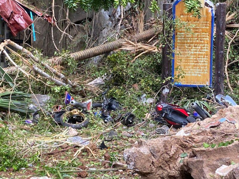 Enam motosikal dihempap runtuhan batu di Gua Kelam