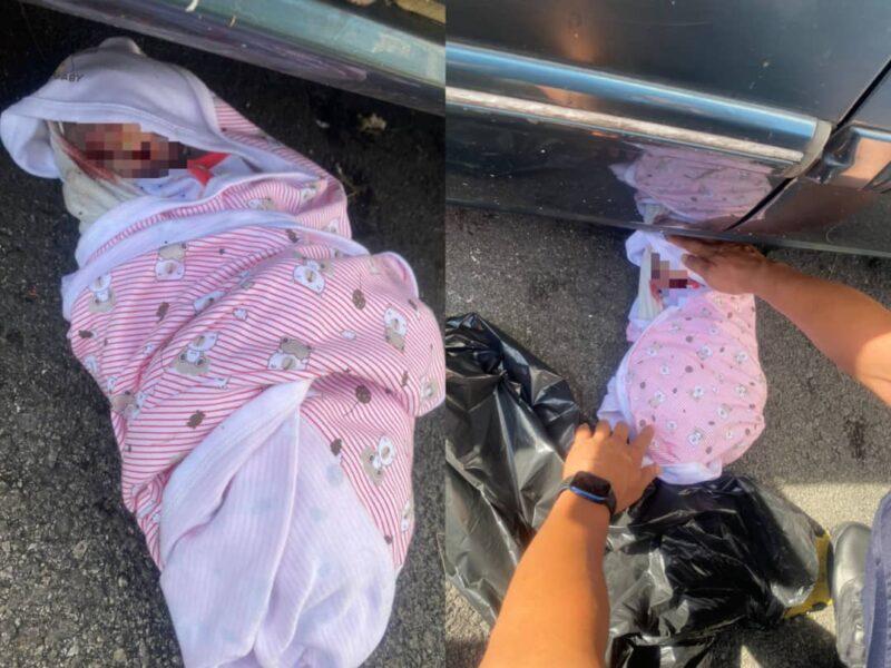 Bayi bertali pusat ditemui maut di tempat parkir