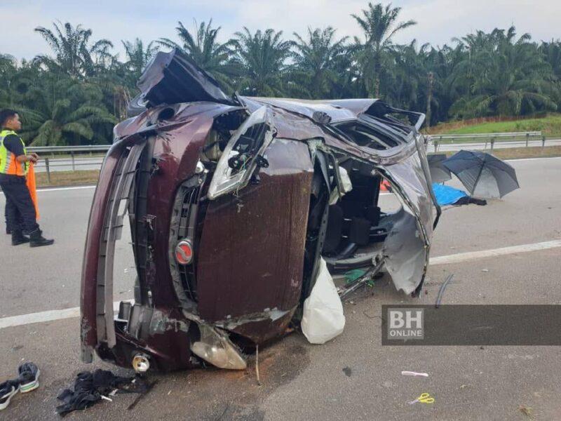 Pelajar UMT maut, tiga rakan parah kemalangan di LPT2