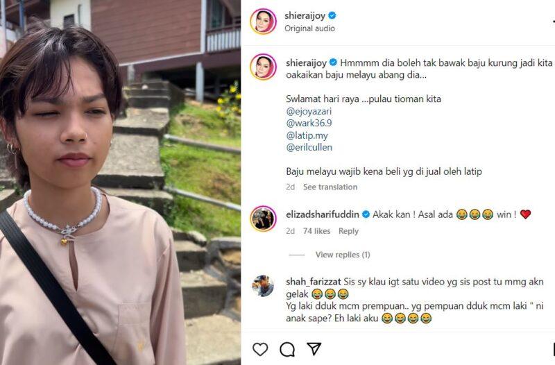 Netizen Terhibur Melihat Gelagat Sharifah Shahirah