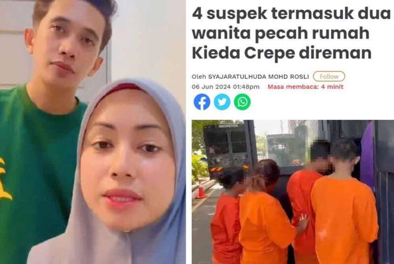 Hanya RM40,000 daripada RM800,000 barang kemas Kieda Crepe dijumpai