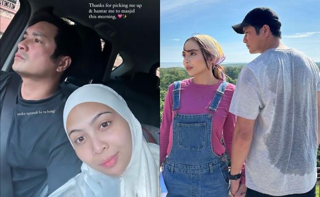 Keith Foo Hantar Riena Diana Pergi Solat Sunat Aidiladha