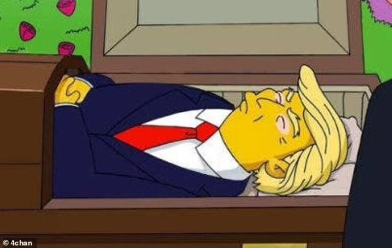 The Simpsons nafi siar ramalan Trump dalam keranda