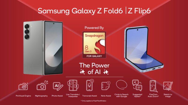 SAMSUNG Galaxy Z Fold6 dan Galaxy Z Flip6 Dikuasakan Dengan Cip Snapdragon® 8 Gen 3