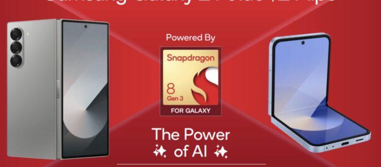 SAMSUNG Galaxy Z Fold6 dan Galaxy Z Flip6 Dikuasakan Dengan Cip Snapdragon® 8 Gen 3