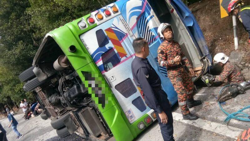 Pemandu terbabit kemalangan bas di Genting ditahan