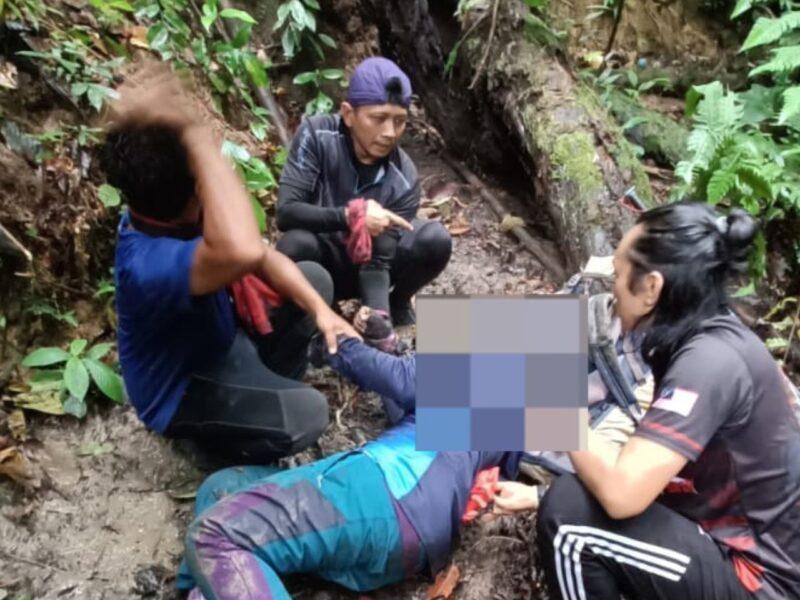 Wanita 90 kg jatuh gaung ketika turun Puncak Gunung Korbu