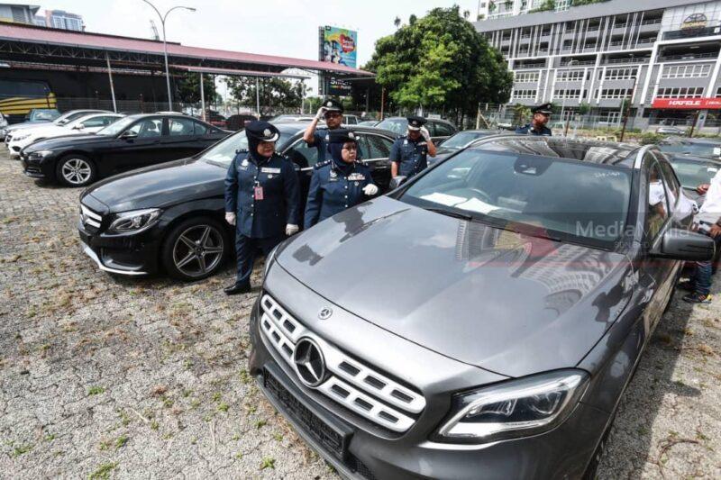 16 kereta mewah RM1.24 juta disita