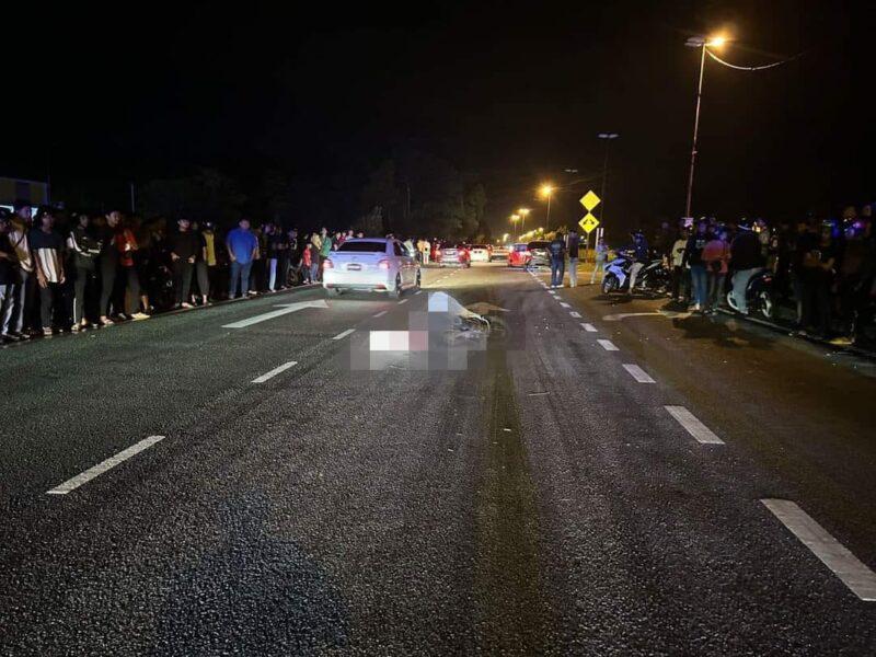 Ajal pelajar tingkatan lima, motosikal rempuh belakang treler