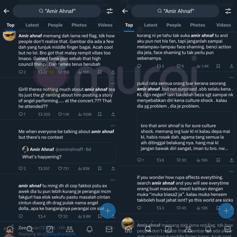 Amir Ahnaf Trending di ‘X’, Teruk Dikecam Netizen!
