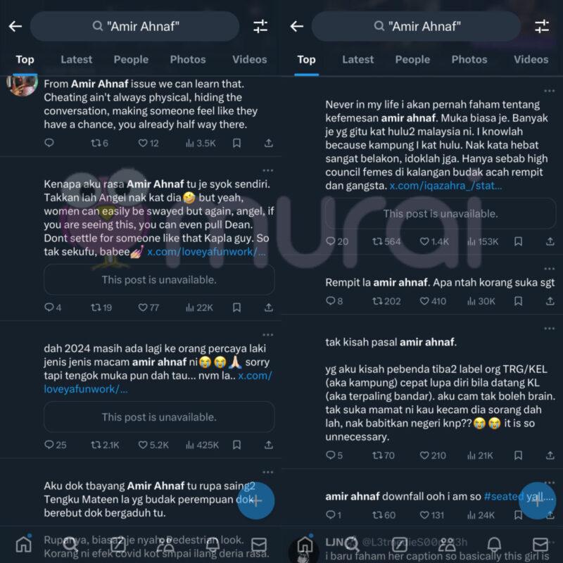 Amir Ahnaf Trending di ‘X’, Teruk Dikecam Netizen!