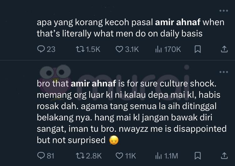 Amir Ahnaf Trending di ‘X’, Teruk Dikecam Netizen!