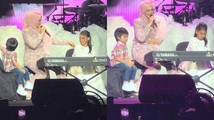 Afiyah Main Piano Di konsert Siti Nurhaliza, Raih Perhatian [VIDEO]