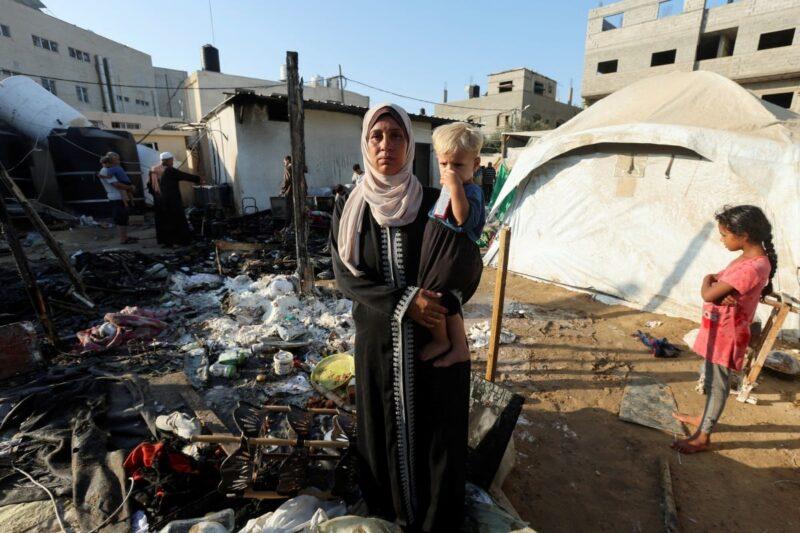 3 maut 18 cedera, Israel bom khemah penduduk di Gaza