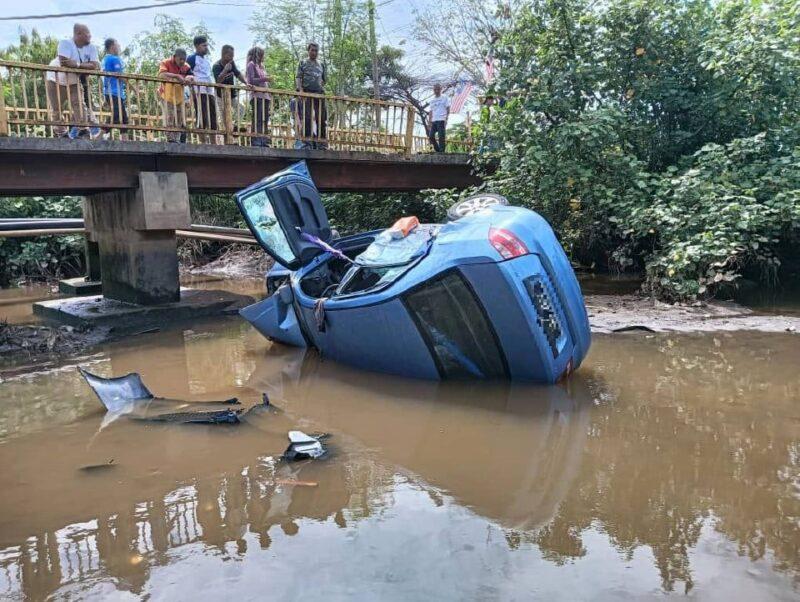 Wanita maut kereta dipandu suami terbabas ke sungai