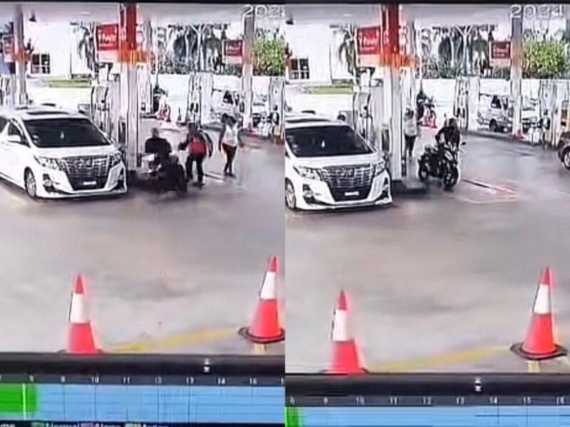 [VIDEO] Motosikal ‘lesap’ dalam 5 saat akibat cuai